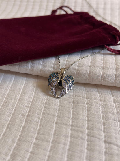 Collar Alas Corazón Personalizado